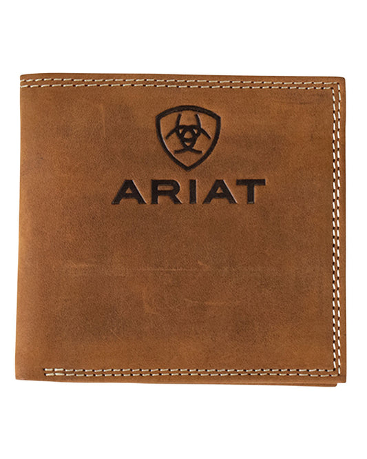 Men's Ariat Logo and Shield Bifold Wallet - A3548244