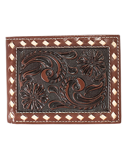 Floral Embossed Bifold Wallet - A3558102