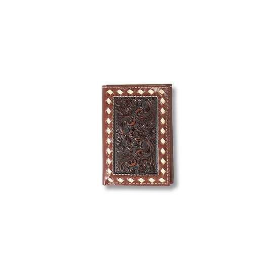Genuine Leather Trifold Wallet - A3558202