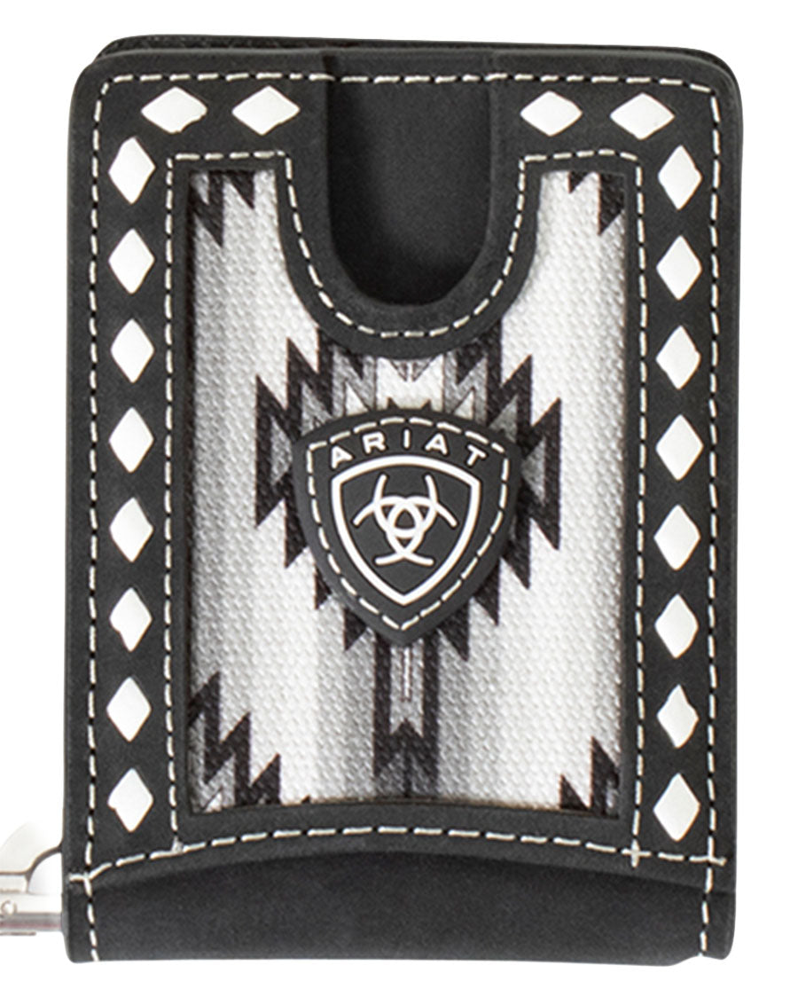 Men's Spring Money Clip Wallet - A3559001 by MFW from Skip’s Western Outfitters | MFW-A3559001-O/S-BLACK