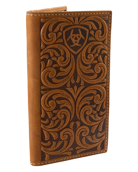 Men's Embossed Checkbook Rodeo Wallet - A3561244