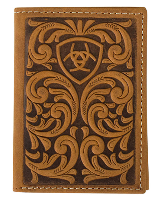 Men's Embossed Tri-Fold Wallet  - A3561344