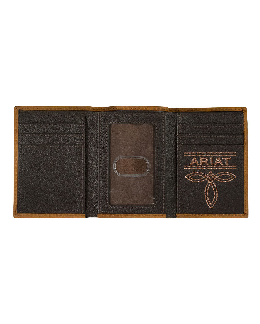 Men's Embossed Tri-Fold Wallet  - A3561344