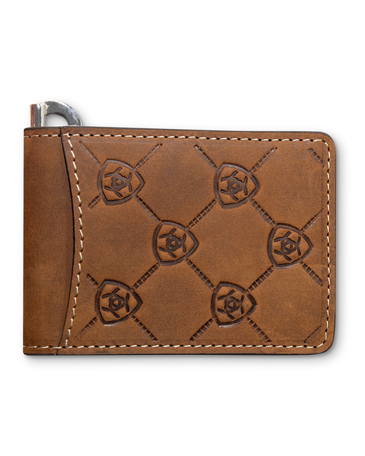 Ariat Bifold Money Clip Wallet by Ariat Accessories from Skip’s Western Outfitters | MFW-A3565844-O/S-BROWN