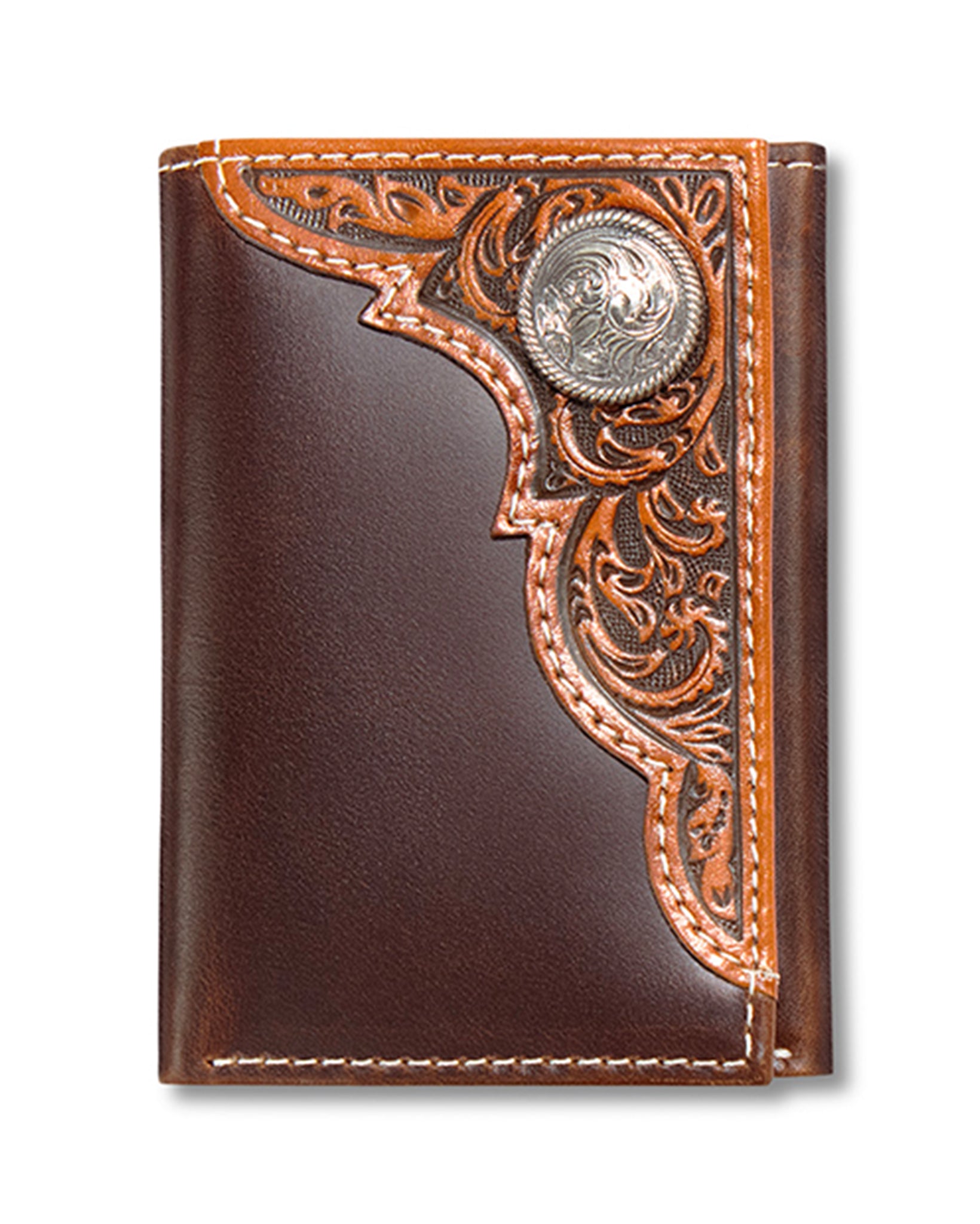 Ariat Embossed Trifold Wallet by Ariat Accessories from Skip’s Western Outfitters | MFW-A3566208-O/S-TAN