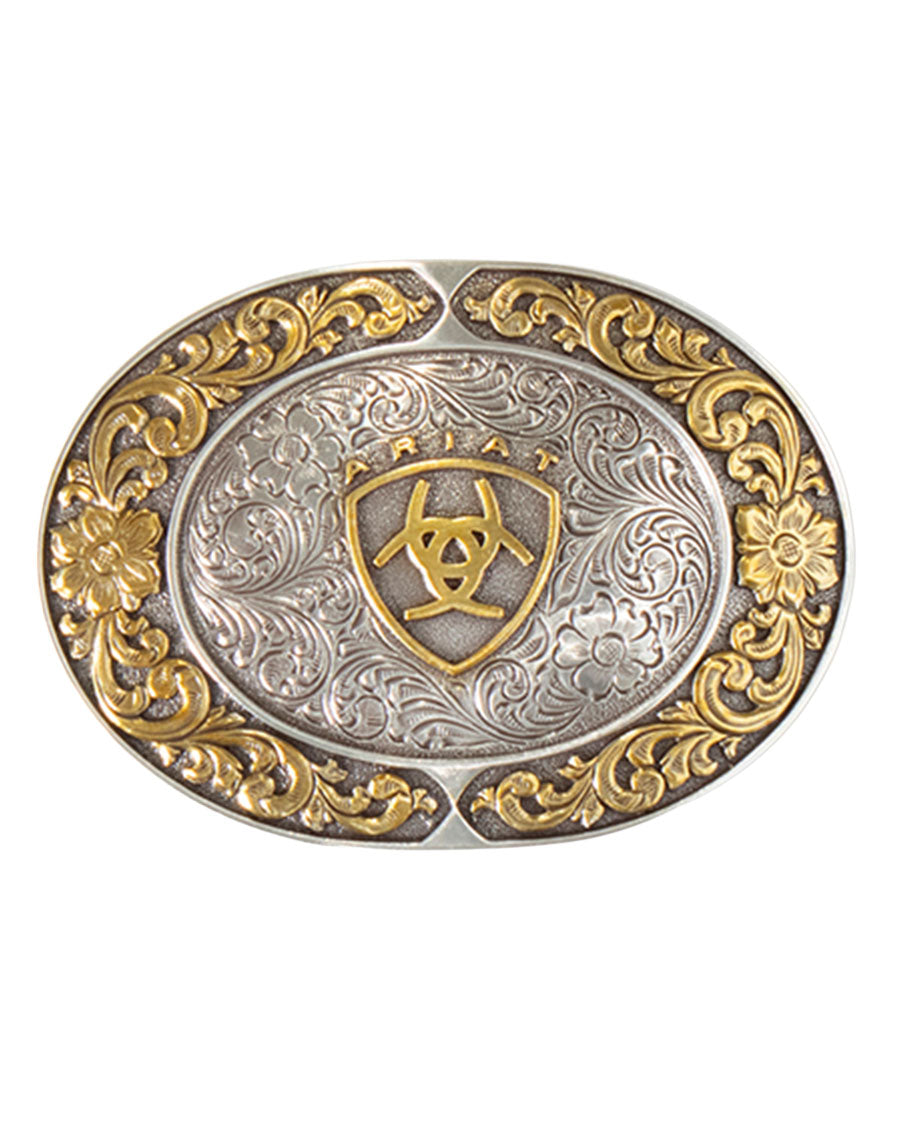 Floral Engraved Belt Buckle - A37020 by MFW from Skip’s Western Outfitters | MFW-A37020-O/S-REG