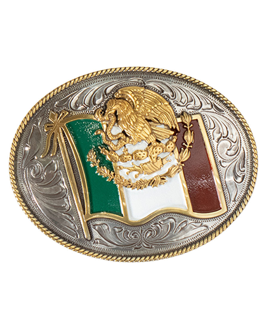 Ariat Mexican Flag Oval Motif Buckle - A37024