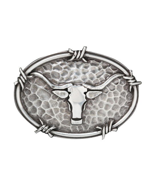 Barbed Wire Steer Head Belt Buckle