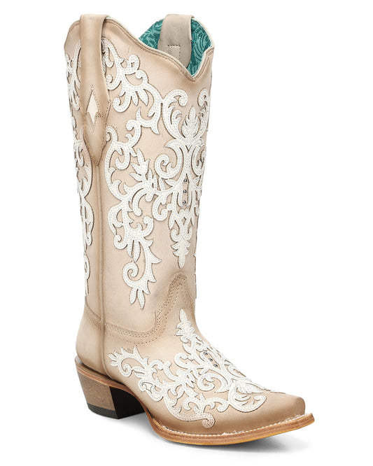 Women's Embroidered Overlay Western Boots - A5070 by Corral from Skip’s Western Outfitters | COR-A5070-050-M