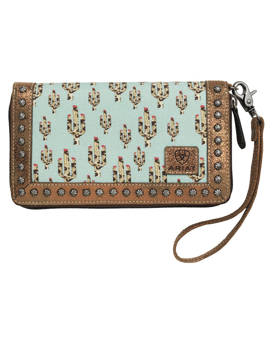 Cactus Print Clutch