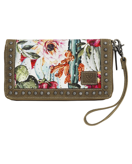 Cactus Print Clutch
