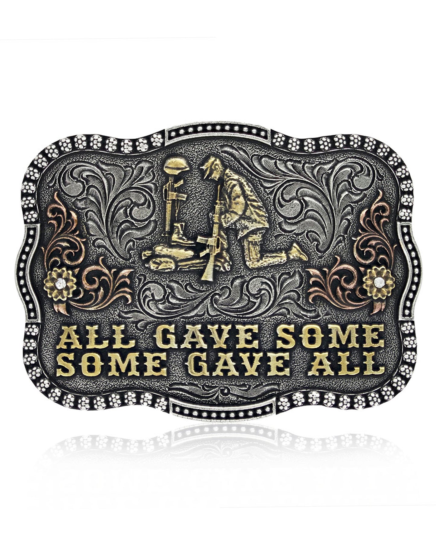 All Gave Some Remembrance Buckle by Montana Silversmiths from Skip’s Western Outfitters | MON-A827-O/S-REG