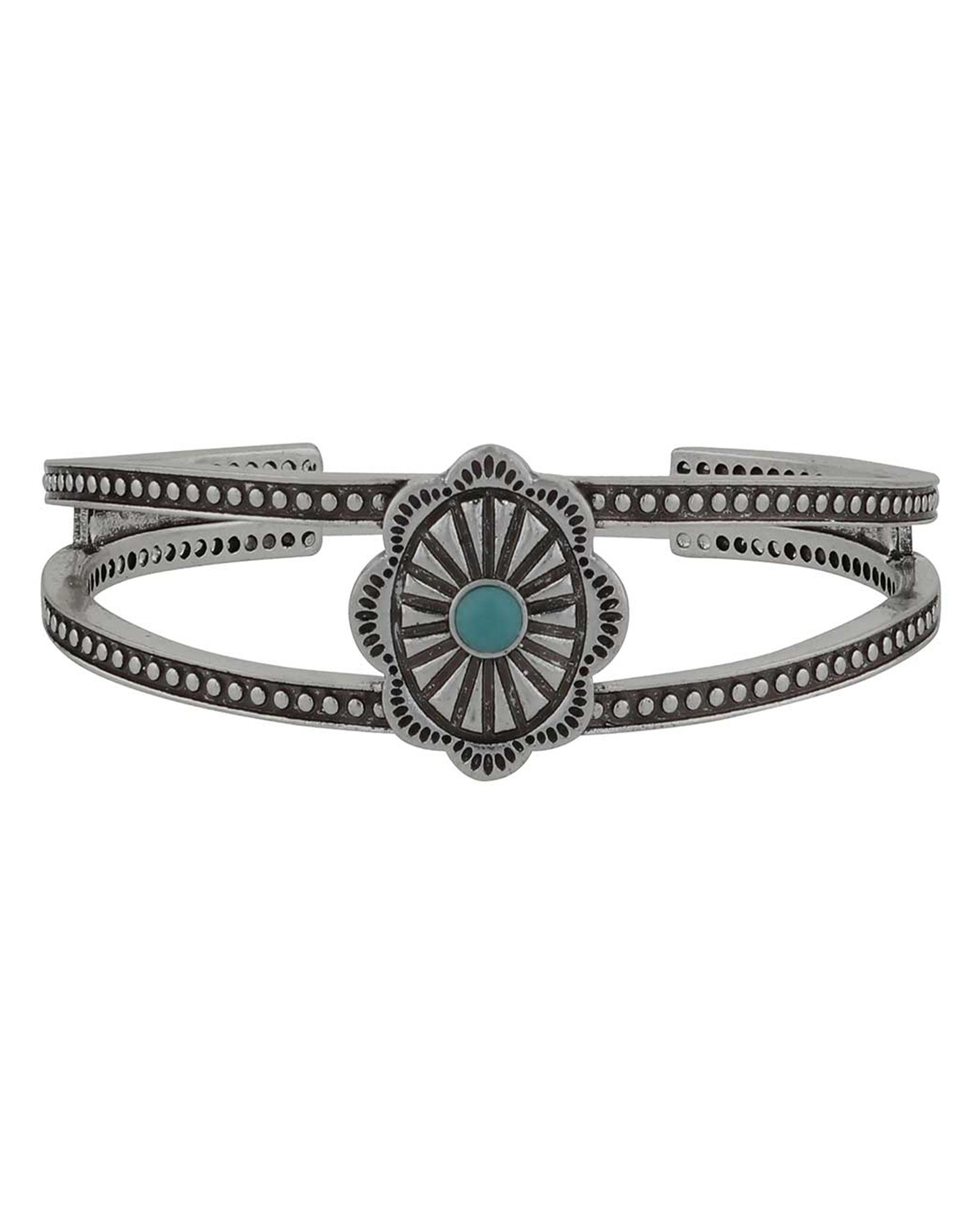 Solo Statement Concho Cuff Bracelet by Montana Silversmiths from Skip’s Western Outfitters | MON-ABC6073-O/S