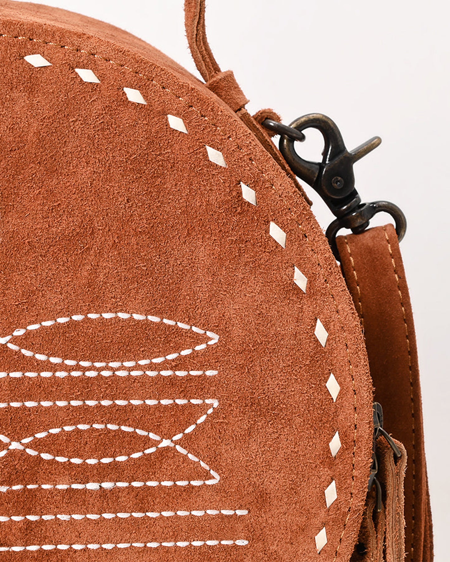 Canteen Western Suede Leather Bag