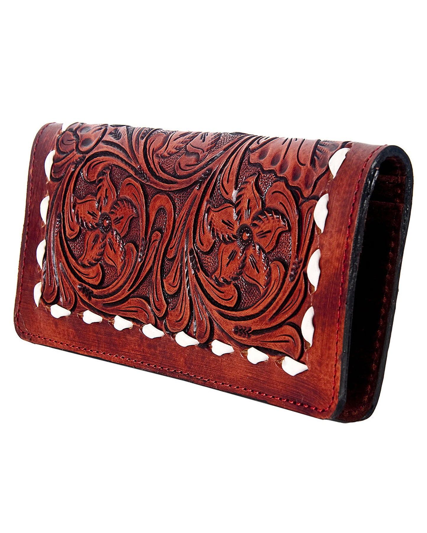 Western Tooled Leather Clutch