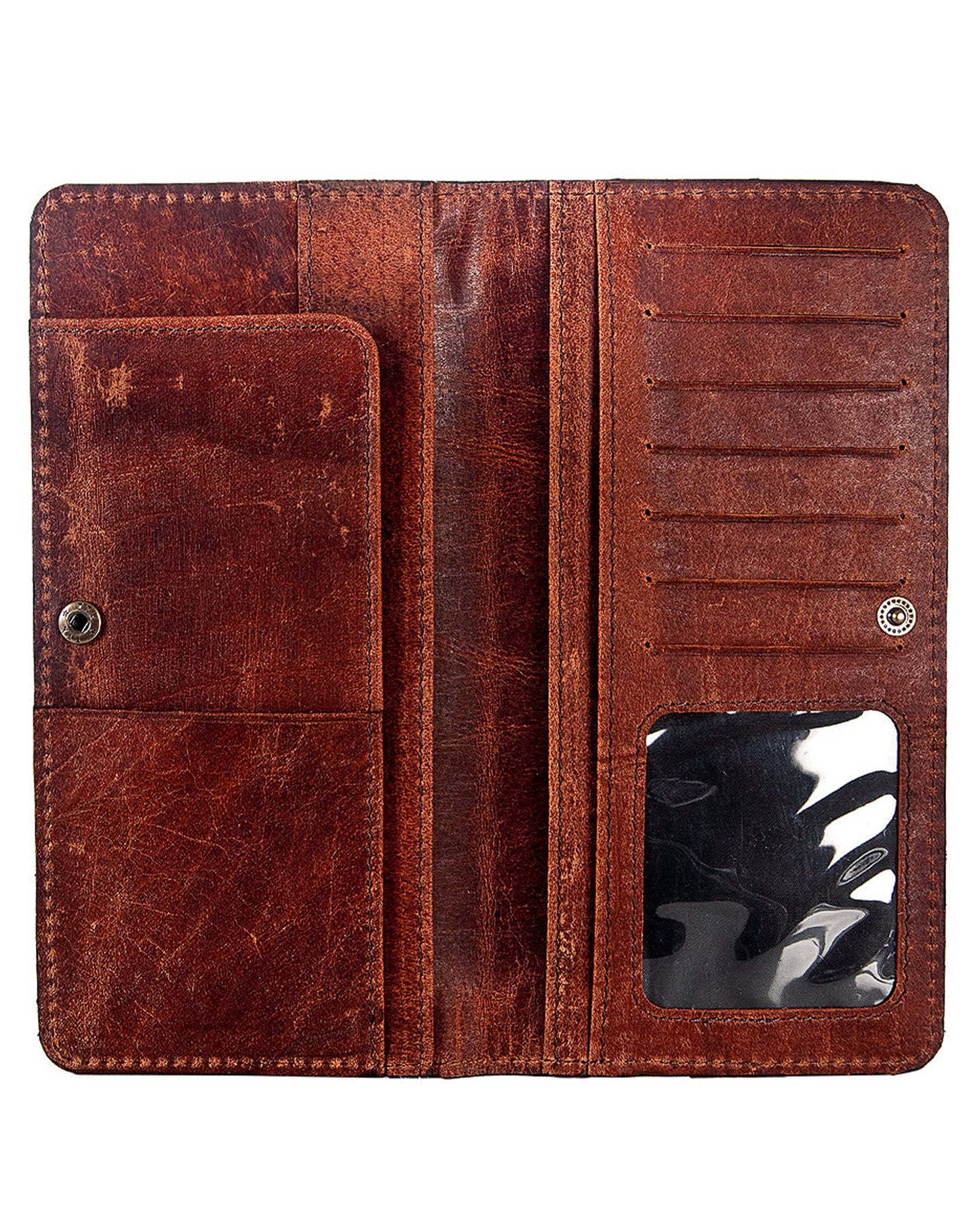 Western Tooled Leather Clutch