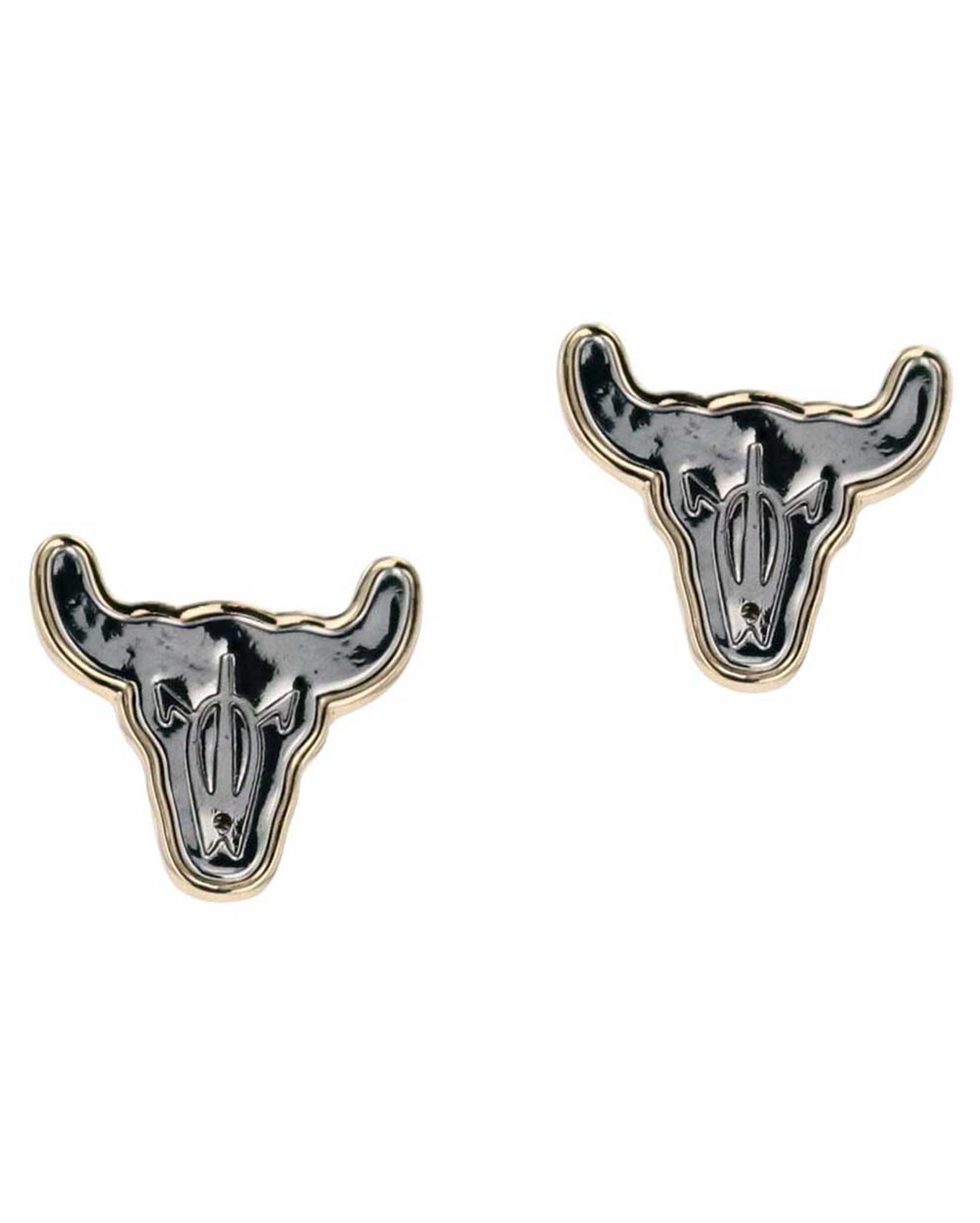 Live Longhorn Earrings by Montana Silversmiths from Skip’s Western Outfitters | MON-AER5737-O/S