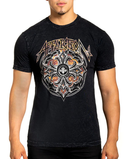 Men's Resonance T-Shirt by Affliction from Skip’s Western Outfitters | AFL-A25564-XS-BLACK-LAVA-WASH