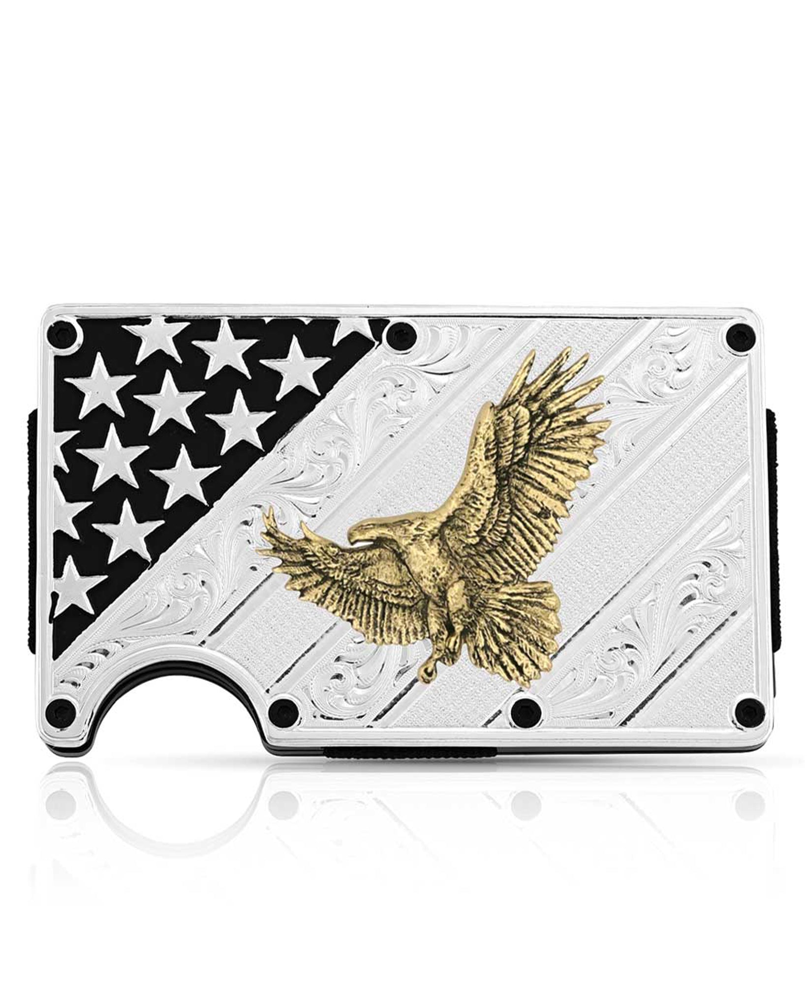 Big Bold Stripes American Made Credit Card And Cash Case by Montana Silversmiths from Skip’s Western Outfitters | MON-amcrcard6-O/S