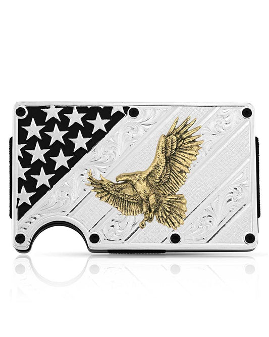 Big Bold Stripes American Made Credit Card And Cash Case by Montana Silversmiths from Skip’s Western Outfitters | MON-amcrcard6-O/S