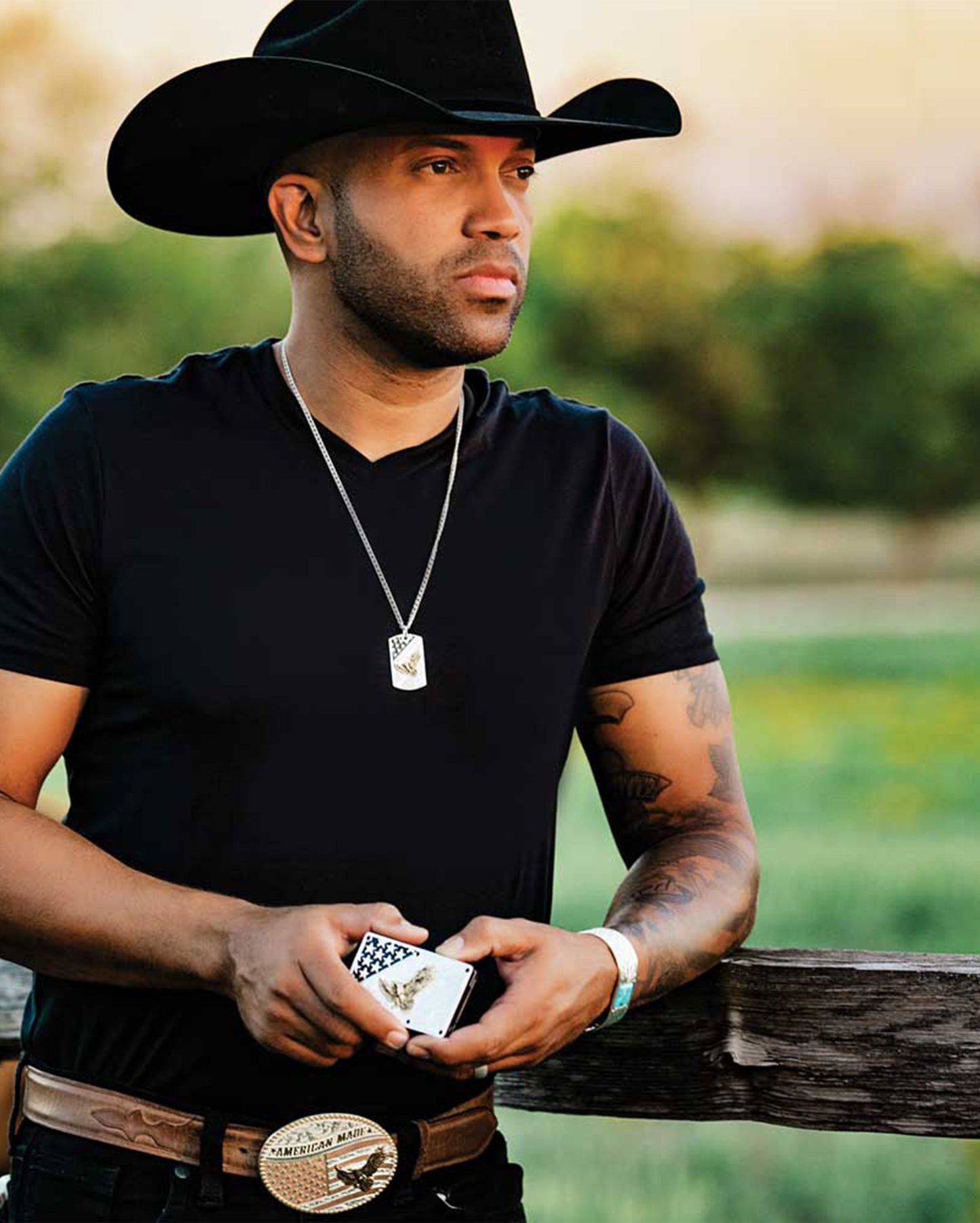 Big Bold Stripes American Made Credit Card And Cash Case