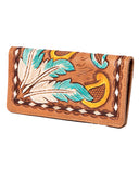 Women's Western Feather Wallet