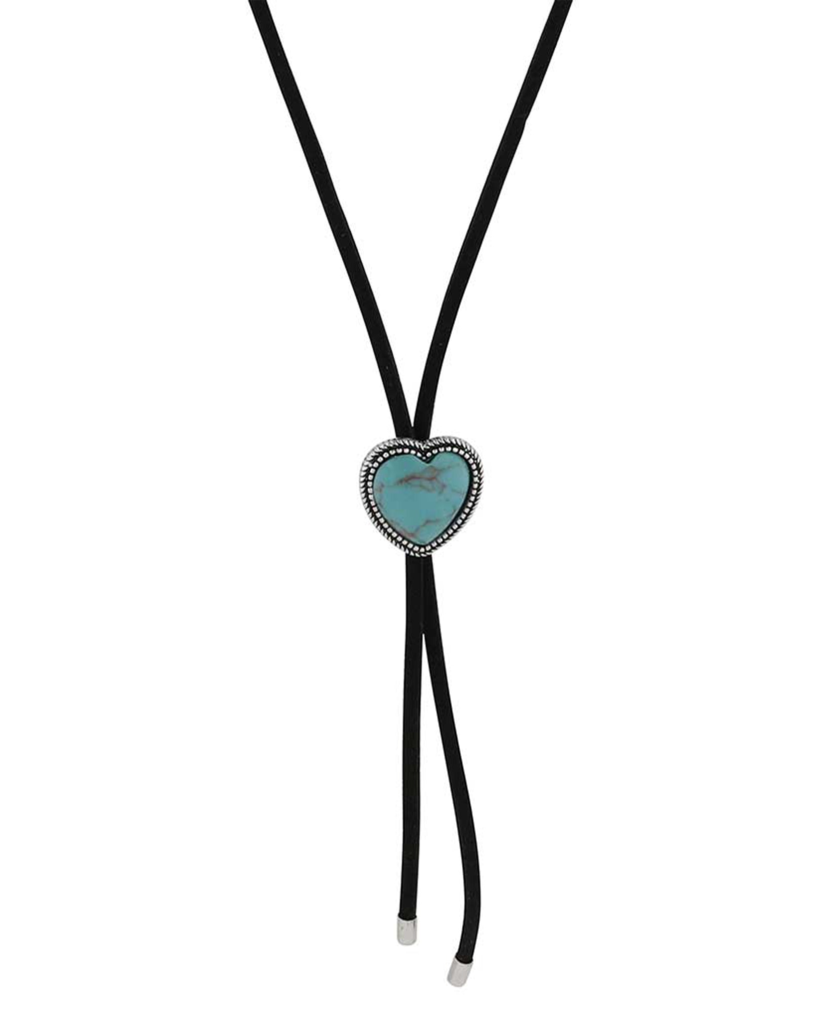 Turquoise Has My Heart Bolo Necklace by Montana Silversmiths from Skip’s Western Outfitters | MON-ANC6076-O/S