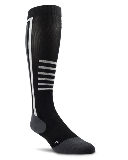 AriatTEK Slimeline Performance Socks by NESTERHOSIERY from Skip’s Western Outfitters | NES-Ar2341-002-M-BLACK-SLEET
