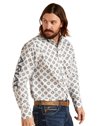 Men's Team Warner Classic Fit Shirt by Ariat from Skip’s Western Outfitters | ARI-10046328-XS-White