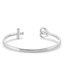 Women's Love & Faith Cuff Bracelet