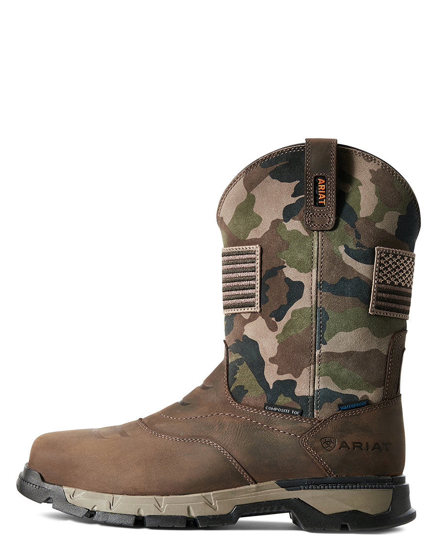 Men's Rebar Flex Patriot Waterproof Composite Toe Work Boots