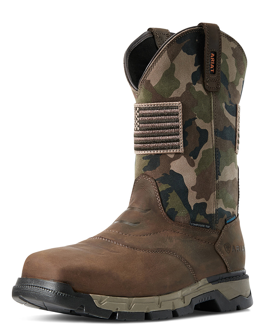 Men's Rebar Flex Patriot Waterproof Composite Toe Work Boots
