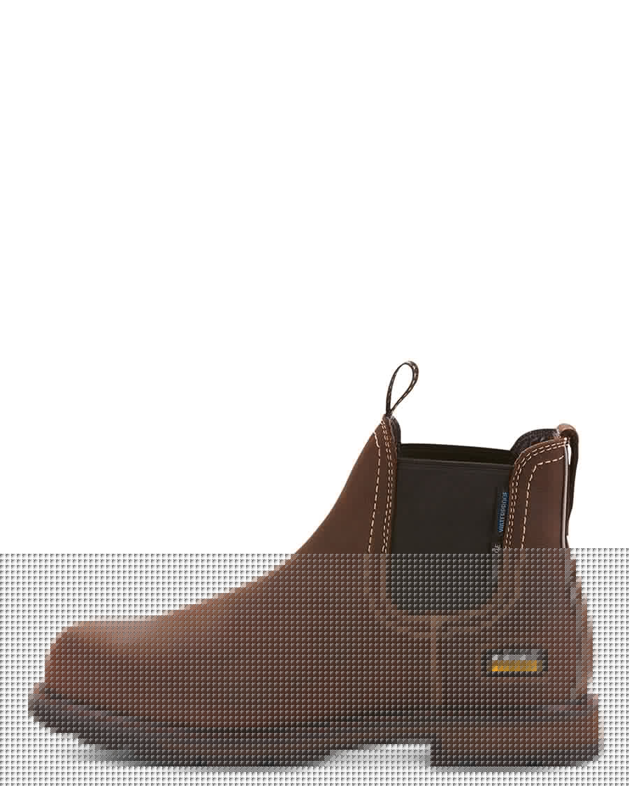 Men's Groundbreaker Chelsea Waterproof Steel Toe Work Boots by Ariat from Skip's Western Outfitters