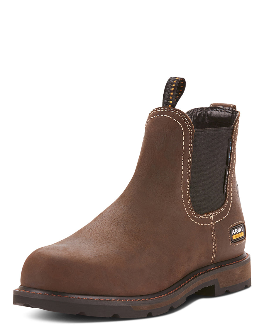 Men's Groundbreaker Chelsea Waterproof Steel Toe Work Boots by Ariat from Skip's Western Outfitters