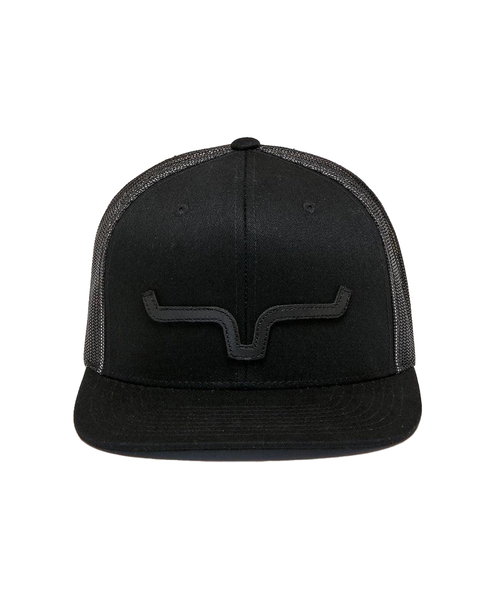 Kimes Ranch ATG Trucker Cap in Black/Black at Skip's Western Outfitters