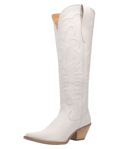 Dingo Women's Raisin Kane Western Boots in White with Snip Toe at Skip's Western Outfitters | DI167-WHITE