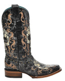 Women's Embroidery Sugar Skull Western Boots