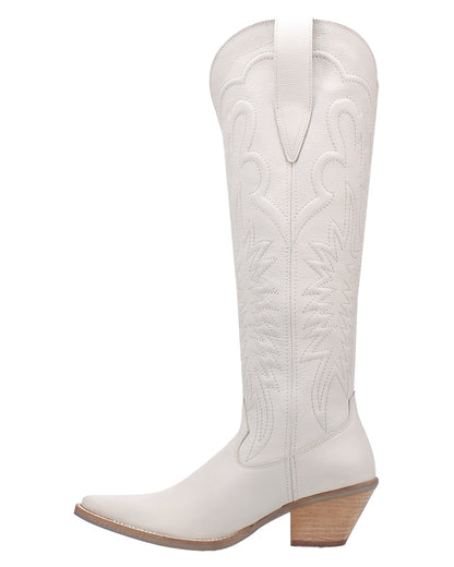 Dingo Women's Raisin Kane Western Boots in White with Snip Toe at Skip's Western Outfitters | DI167-WHITE