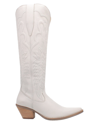 Dingo Women's Raisin Kane Western Boots in White with Snip Toe at Skip's Western Outfitters | DI167-WHITE