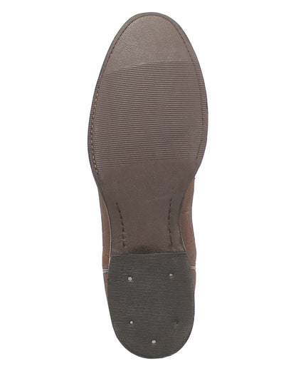 Dingo Men's Saw Buck Lizard Print Western Boots in Brown with Round Toe at Skip's Western Outfitters | DI140-BROWN