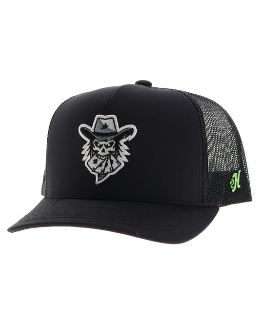Austin Gamblers Black 5-Panel Trucker With Black / White Gambler Logo - Ag001T-Bk