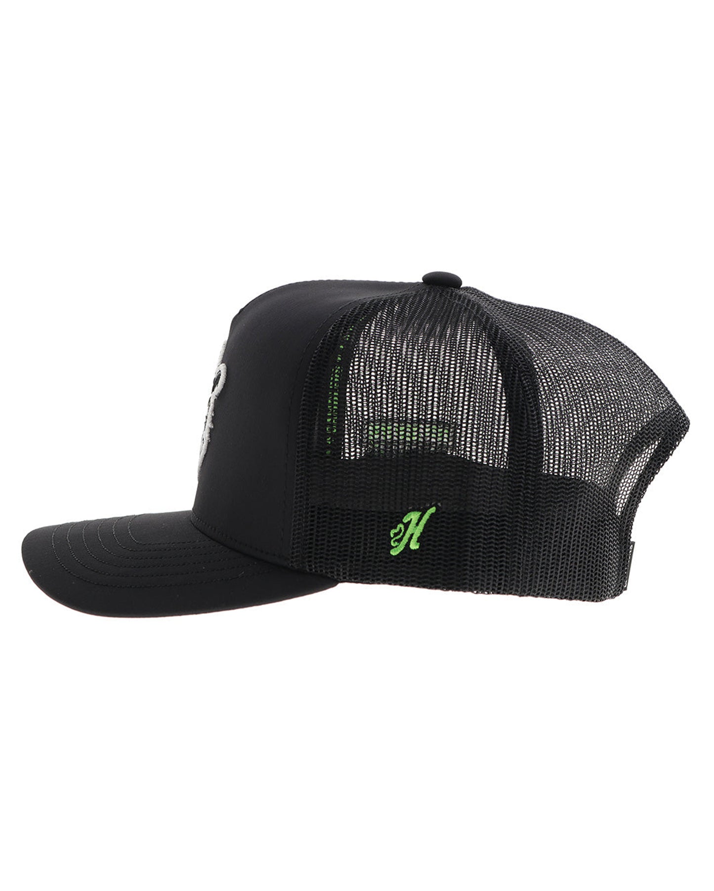 Austin Gamblers Black 5-Panel Trucker With Black / White Gambler Logo - Ag001T-Bk