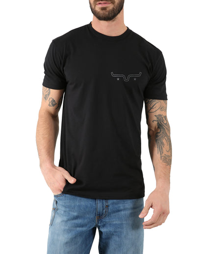 Men's American Bullseye Short Sleeve T-Shirt - Msh0000019-Bk001 by Kimes Ranch from Skip’s Western Outfitters | KMR-MSH0000019-BK001-S-BLACK