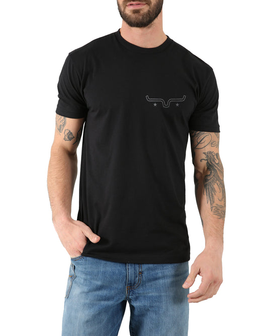 Men's American Bullseye Short Sleeve T-Shirt - Msh0000019-Bk001