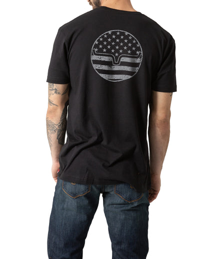 Men's American Bullseye Short Sleeve T-Shirt - Msh0000019-Bk001