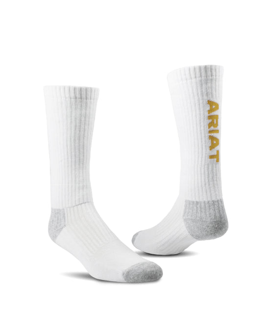 Premium Cotton Mid Calf 3-Pair Pack Of Socks - Ar2294-100 by NESTERHOSIERY from Skip’s Western Outfitters | NES-AR2294-100-M