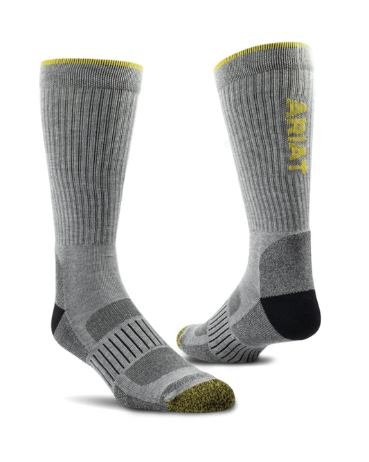 Ariat Tek High Performance Crew 2-Pair Pack Of Socks - Ar2777-050 by NESTERHOSIERY from Skip’s Western Outfitters | NES-AR2777-050-M
