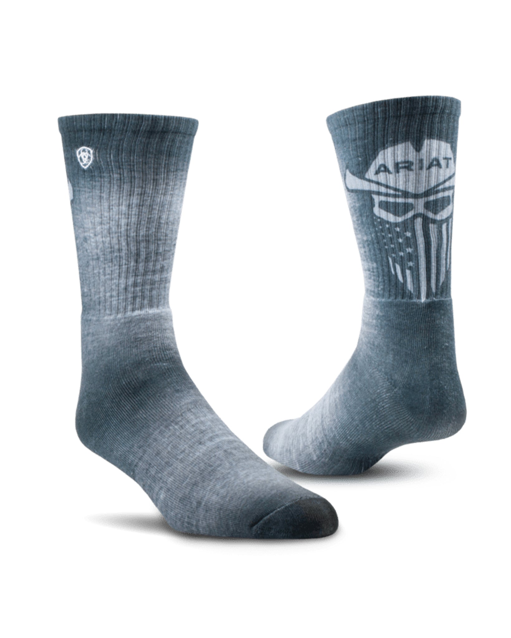 Incognito Graphic Crew 2-Pair Pack Of Socks - Ar2900-020 by NESTERHOSIERY from Skip’s Western Outfitters | NES-AR2900-020-M