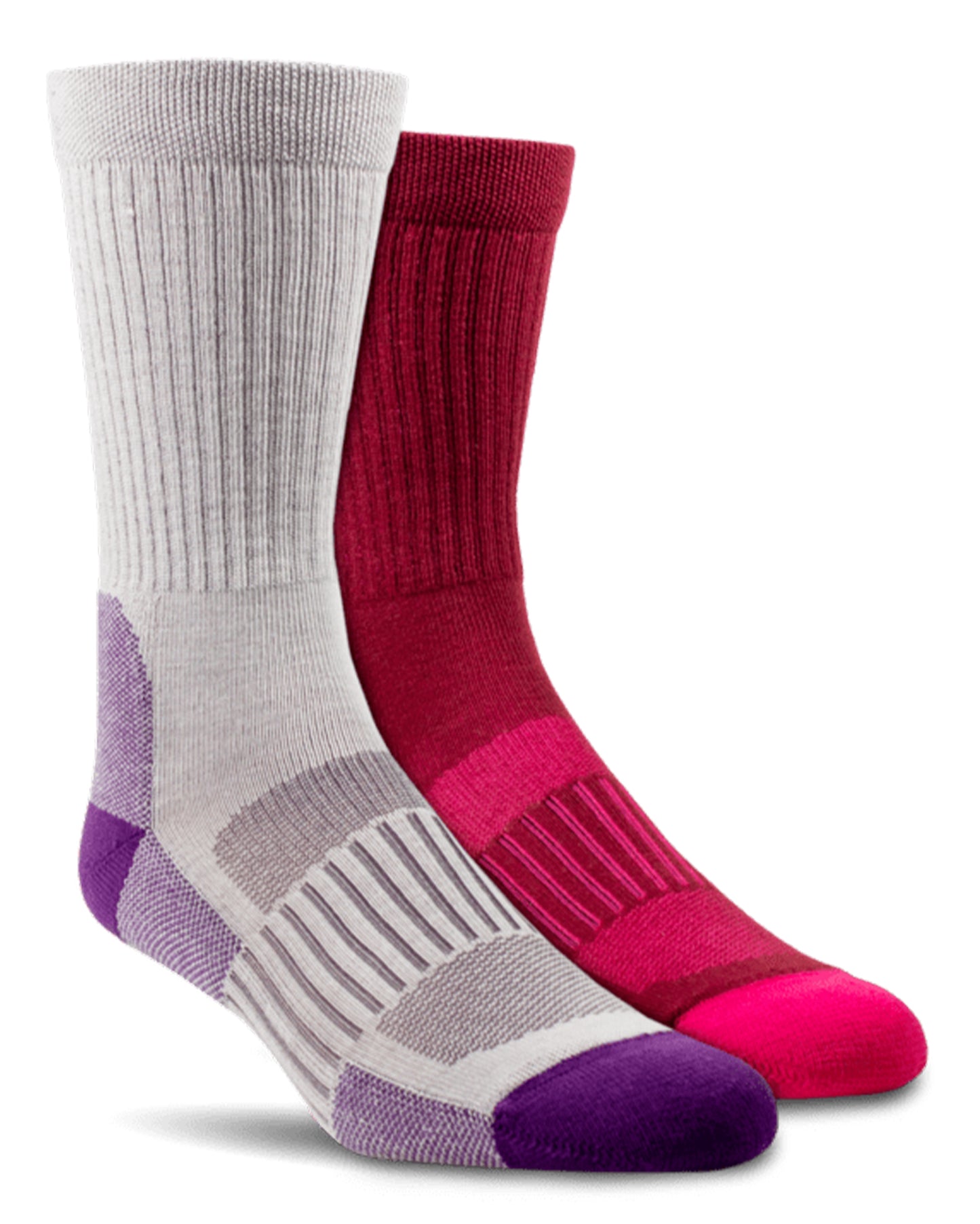 Women's TEK Series High Performance Crew Socks by NESTERHOSIERY from Skip’s Western Outfitters | NES-AR2909-981-M-PINK/PURPLE