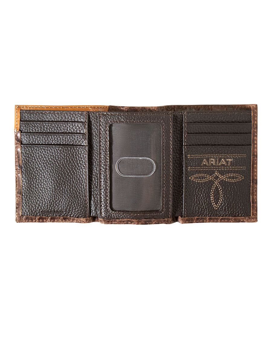 Croco Texture Trifold Wallet - A3552902